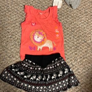 NWT GYMBOREE LION TANK & SKIRT SET 12-18 MONTHS NEW